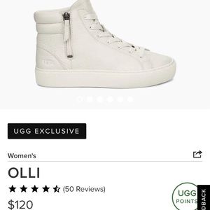 Ugg white high top sneakers